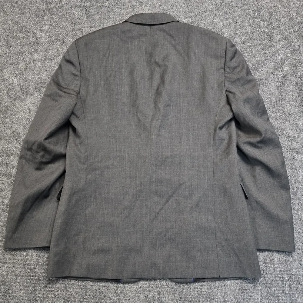 John Varvatos U.S.A. Blazer Mens 42R Grey Heathered 2-Button Sports Cost Jacket